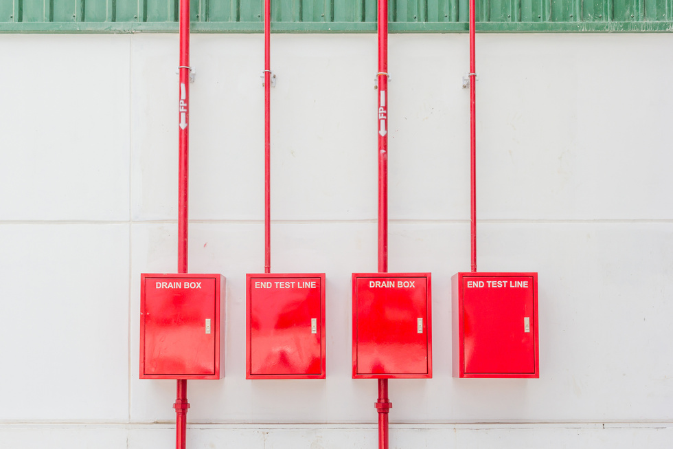 Fire alarm system control fighting panel